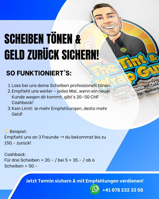 Cashback Scheibentönen